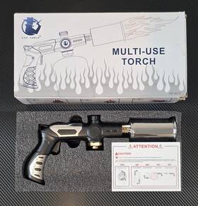 D02-62-02 Gas Torch Propane Gun 1800 F High Heat Culinary With Adjustable Flame