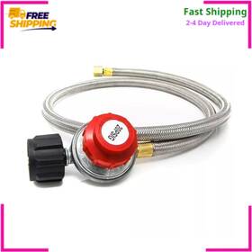 50105 Gasone 2113 4 Ft. Psi To 20 High Pressure Propane Regulator And Steel Braided Hose New