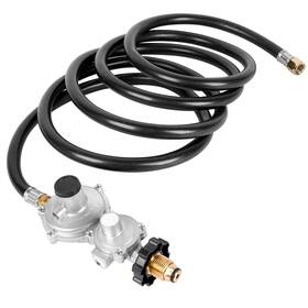 Ryqb01 Gaspro 10 Ft Two Stage Propane Regulator Hose With P.o.l. And 3/8 Inch Female Flare For