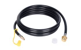 4336495599 Gassaf 12ft Quick Connect Propane Hose For Rv To Grill 1/4 Inch Female Disconnect
