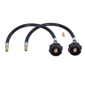 Qcc1 Gassaf 607509797888 12inch Rv Pigtail Propane Hose Connector With Acme Nut And A 1/4ftft Inver