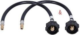 Gassaf 705353333118 2ft Rv Propane Hose Pigtail Gas Line With 1/4ftft Inverted Male Fl