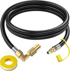 Gasxpert 313018287258 7ft Propane Quick Connect Hose Rv To Grill With Blackstone Adapter For 17-22 Inch Gridd