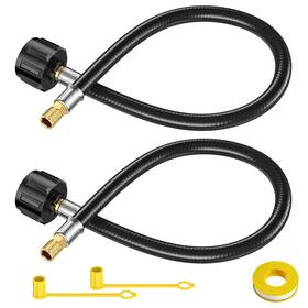 Bme00010100 Gasxpert 2pcs 15 Inch Rv Propane Tank Hose Replacement With 1/4 Male Npt Adapter Not