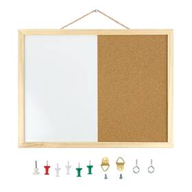 X12.6 Gdminlo F084 16.5 Inches Dry Erase Cork Bulletin Combination Board Notice M