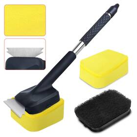 Gemcity 735167218172 Steam-powered Bristle-free Bbq Brush 2 Heads. Your Gratesft Happy Safe Scraper