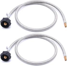 Qcc1 Ggc 445001395381 4 Ft Stainless Braided Rv Propane Pigtail Hose Connector With 1/4ftft Inv