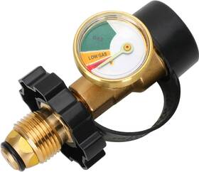 Qcc1 Ghakutb 445049514553 100lb Propane Tank Adapter With Gauge Pol To Converter For Type 1 Connection