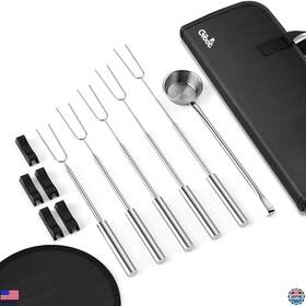 B0d3xgvxs9 Gibot 5 Extendable Stainless Steel Marshmallow Roasting Sticks For Fire Pit And Camping