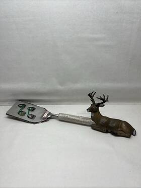 Gibson Enterprises 647150221581 Deer 12 Point Buck Stainless Steel Spatula Bbq With Bottle Opener