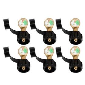 Gt7839832 Globalmart-top 6 Pack Leak Detector Gas Pressure Meter Qcc1 Propane Tank Gauge Level Indicator