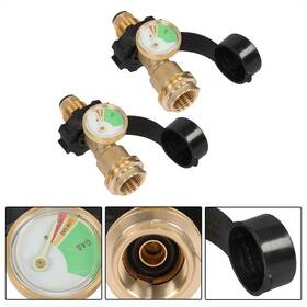 Gt7840378 Globalmart-top 2 Propane Tank Adapter Convert Pol To Qcc1/type 1 Hose Valve Regulator Universal