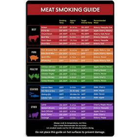 Globe Rocket 850059971321 Meat Smoking Guide Magnet 5 X 7.6 In And Grilling Time Temperatur