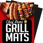 Gm-2 Chef Remi Bbq Grill Mats Set Of Heavy 784672470094