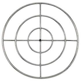 Golden Flame 811605026032 36-inch Round Stainless Steel Fire Pit Burner Ring Natural Gas Propane Fireplace