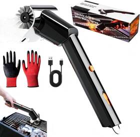 Goodtrust 744759480897 Rechargeable Electric Bbq Grill Brush 2600mah Battery 2-speed Power Led Light