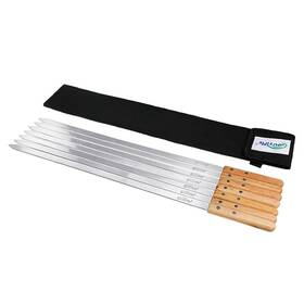 Goutime 717390908549 23 X 5/8 Inch Stainless Steel Shish Kabob Barbecue Bbq Skewers With W