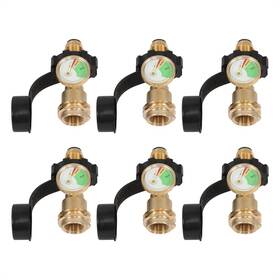 Gre215390 Greatparts 2/6 Pack Propane Tank Gauge Converts Pol Lp To Universal Qcc 1 For Heater