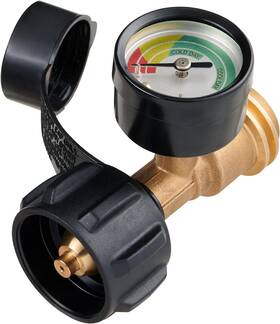 Pt-g458 Grecodown Propane Tank Gauge Level Indicator Leak Detector For 5lb To 40lb Universal
