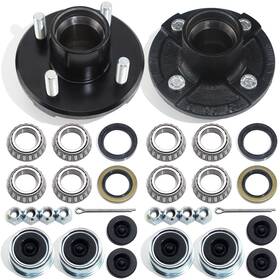 Lsqc00212 Grepspud 2 Sets 4 On 4ftft Trailer Hub Kit For 2000 Lbs 1 Inch Or 1-1/16 Straight A