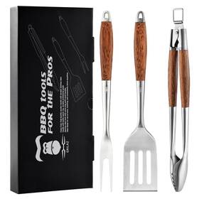 Zjus-gt02p Grilaz Tbest Pangapanga Bbq Grilling Tools Set Extra Thick Stainless Steel Multifunc