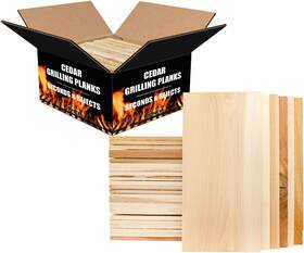 Grill Gourmet 744110891119 30 Pack Cedar Grilling Planks Bulk Seconds