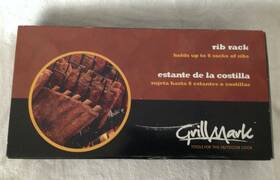 8238818 Grill Mark Rib Rack - Holds Up To 6 Racks Of Ribs New