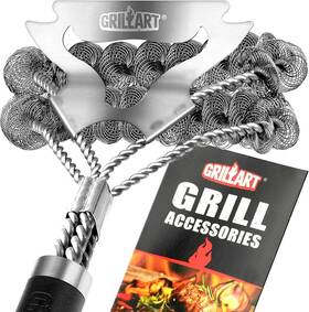 Grillart 658437153167 Outdoor Grill Bristle Free - Safe Bbq Cleaner Brush 18 Inch