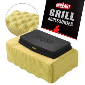 Gb-006 Grillart Grill Brush Bristle Free Replaceable Bbq Cleaning Head No Handle Safe Black