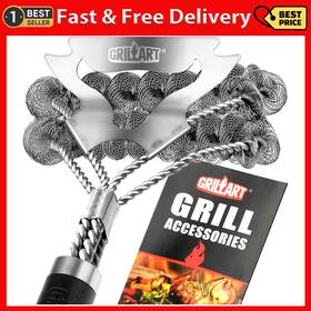 Xnt2 Grillart Grill Brush For Outdoor Bristle Free - Safe Bbq Cleaner Bru