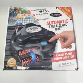Grillbot 857578004011 Automatic Grill Cleaning Robot Black - New Open Box Tested See Video