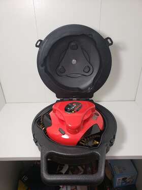 Grillbot 857578004585 Automatic Grill Cleaning Robot Red Case