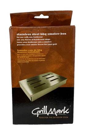00185a Grillmark Bbq Smoker Box 8 Inch X 5 2 Stainless Steel