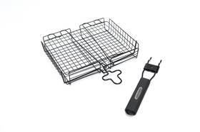Grillpro 060162248764 24876 Deluxe Non Stick Broiler Basket With Detachable Handle