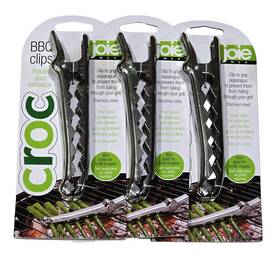 Grip 067742180674 3 Pack Joie Msc Bbq Clips Asparagus For Grilling Grill 6in