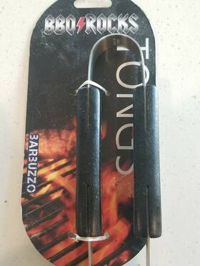 Grip 842077101392 Funwares Bbq Rock Guitar Tongs - And Lift Burgers Steaks With Style While
