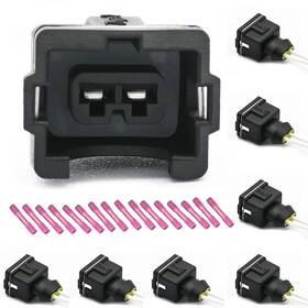 Cn-008 Grobarpart 8 Pcs Fuel Injector Connector Wiring Harness Pigtail Plug Wire