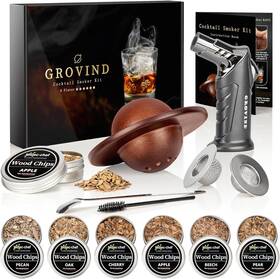 Grovind 445056324367 Whiskey Smoker Kit Cocktail With Torch Bourbon Old Fashion