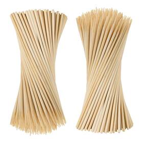 Gugen 768415155011 200pcs Bamboo Skewers 10 Inch 4mm Wooden For Kabobs Kabob Sticks Fruit