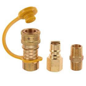 Guofulda 706316211283 3/8 Inch Natural Gas Quick Connect Fittings Lp Propane Hose Discon