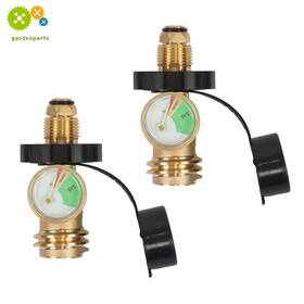 Opp2283187 Gurdtopo 2 Propane Tank Adapter With Gauge Converts Pol Lp Service Valve To Qcc1 100lb