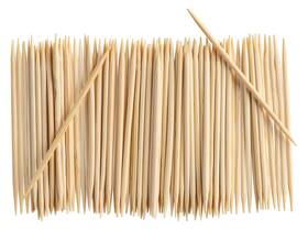 Gusto 850020988815 2000 Count Bamboo Wooden Toothpicks - Wood Round Double-points Teeth To