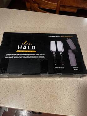 Hz-3026 Halo Elite 4-piece Stir-fry Griddle Accessory Tool Kit Magnetic Stainless Steel
