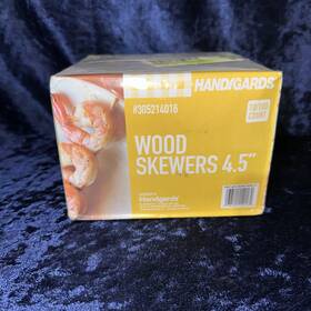 Handgards 138101140162 4.5 Inch Wood Skewer Sealed - 10 Packs Of 100 1000