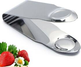 Zxc094 Haohaiblooms Stainless Steel Strawberry Huller And Stem Remover Fruit Corer For Silver