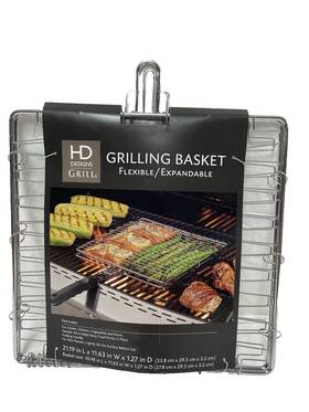 Hd Designs 888777207873 Expandable Grilling Basket For Chicken Meat Vegetables Nip