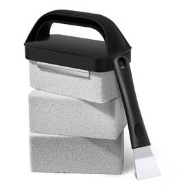 Anqjfs5 He-sanqi Pumice Grill Brick For Cleaning Flat Top Heavy Duty Stone Kit Griddle