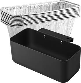 Hejyhtz-10 He-sanqi Grill Grease Catcher For Blackstone Griddle With 10 Pack Cup Liners Aluminum