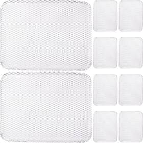 C05de0jyk3woqru14085wh Hemoton 10pcs Grill Topper Rectangular Bbq Disposable 15.3 Inch L X 12 W Silver