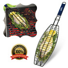 Hfc-kcw3zjm Corona Fish Grilling Basket Nonstick Bbq Tool Heavy 689198883918